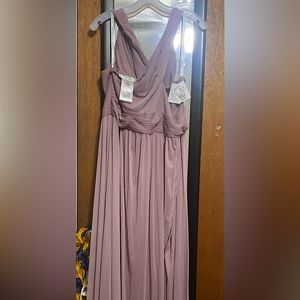 Long Chiffon Crisscross elegant dress